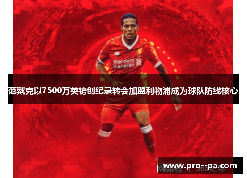 范戴克以7500万英镑创纪录转会加盟利物浦成为球队防线核心